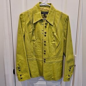 Monterey Bay Women's Lime Leather Jacket
